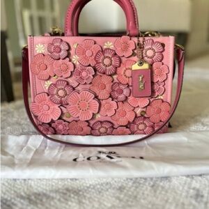 Coach Leather Medallion Shopper Tote  Balmain